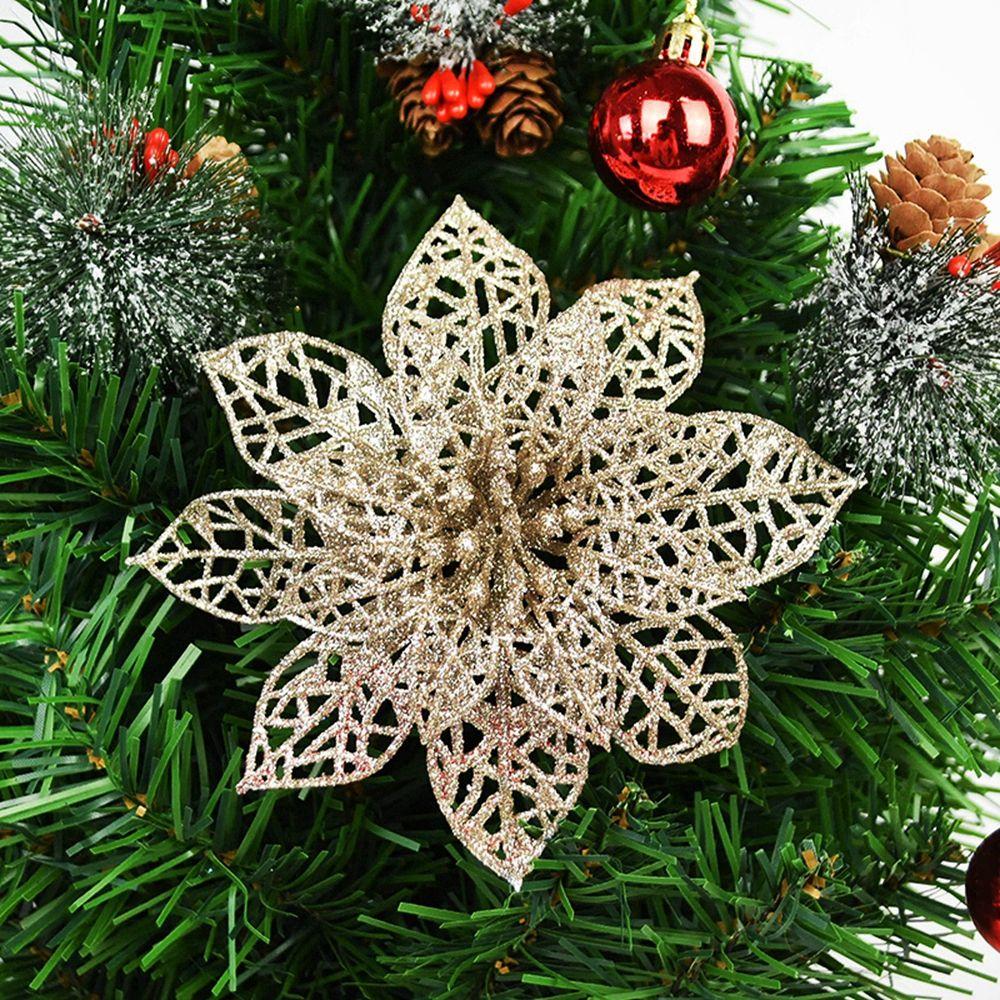 

Home Decor Poinsettia Xmas Supplies Christmas Decoration Christmas Flowers Xmas Tree Ornaments шампанского