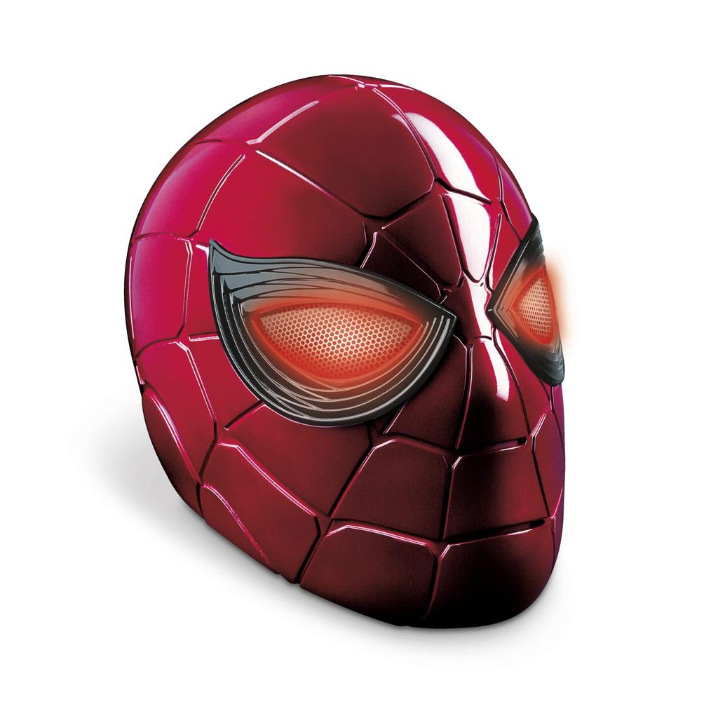 Hasbro Marvel Legends Series Spider Electronic Helmet with 6 Functions Avengers Endgame/Iron F0201, Authentic, Light-Up