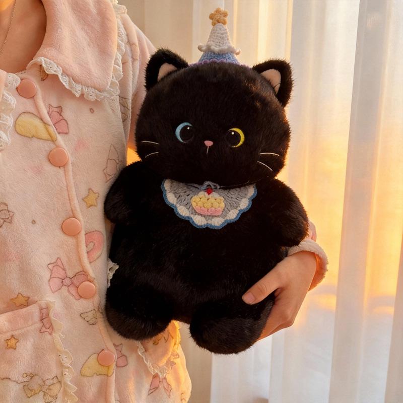 Chubby Three-Color Cat Plush Pillow - Cozy Gift for Girls To Hug & Sleep, Perfect for Valentine's Day.