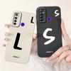 For Realme 5i RMX2030 6i RMX2040 Cover For Realme 6i Case Simple Fashion Letters A-Z Pattern Design Silicone Shockproof Bumper