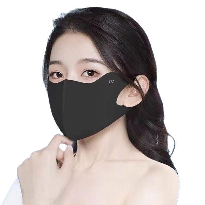 Ice Silk Women's Sunshade Mask with Eye Coverage - Individually Packaged