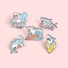 Stylish Shark Colorful Series Brooch Animal Shaped Lapel Pin For Unique Accessories Fashionable
