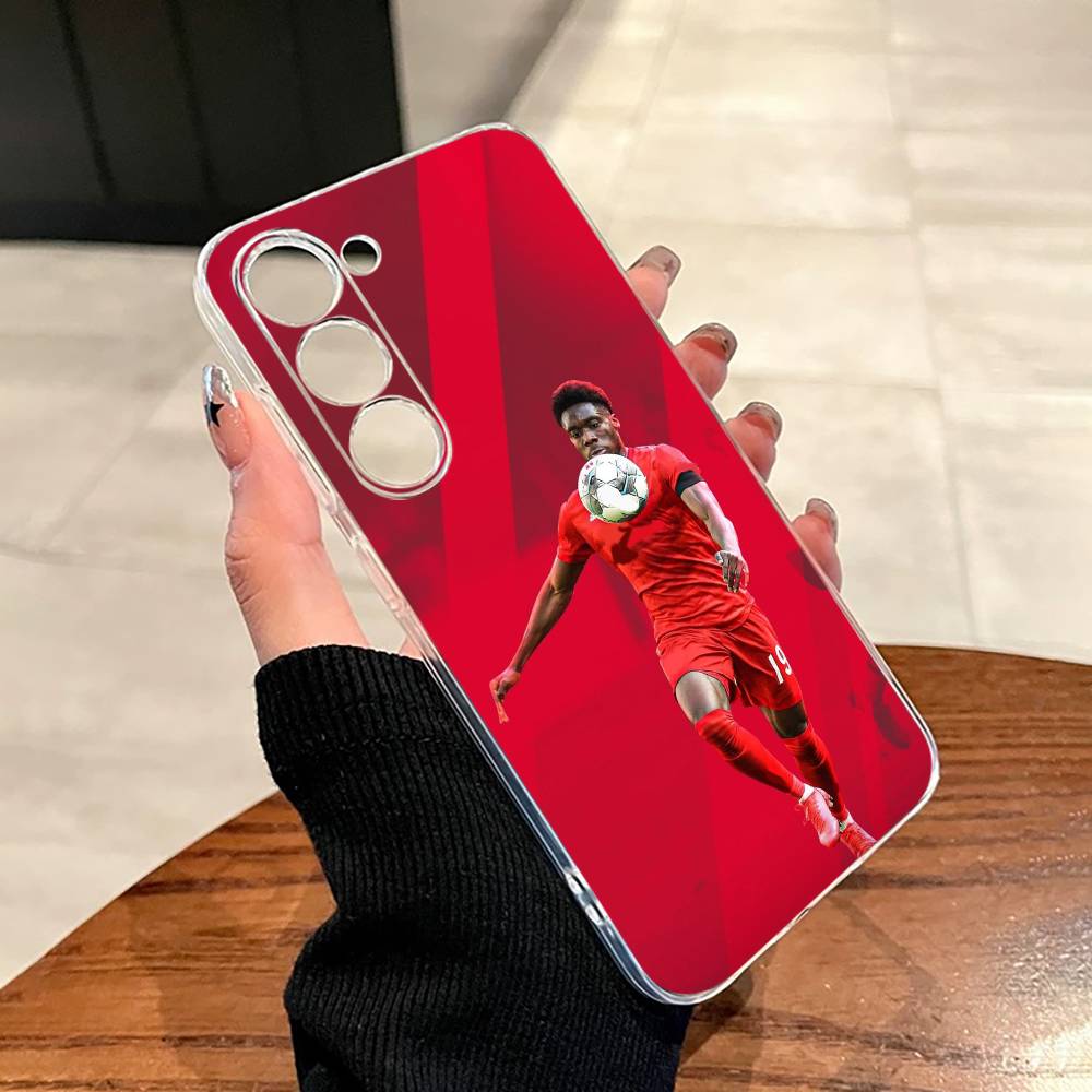 A-Alphonso Davies Handyhülle für SamsungA10,12,20,21S,30,31,40,50,51,52,70,71 Transparente Hülle