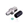 Stainless Steel Quick Connect Coupler Male Plug with Check Valve - M10x1 Thread & 1/8" NPT Port for 8mm Tube Air Hose Fitting