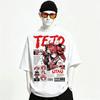 T-shirt Unisex Oversize con Stampa Grafica Kasane Teto Girocollo per Uomo Donna alta qualità Y2k Maniche Corte Streetwear Cotone MORBIDA
