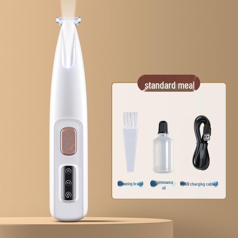 Pet Paw Trimmer: Waterproof Electric Clipper with LED for Cats & Dogs