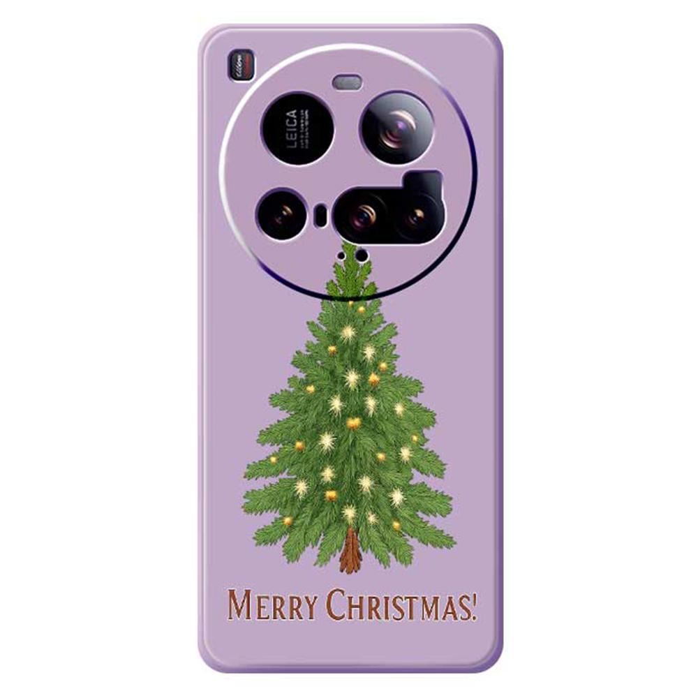 For Xiaomi 15 Ultra Case Christmas Tree Pattern Printing Straight Edge TPU Phone Back Cover
