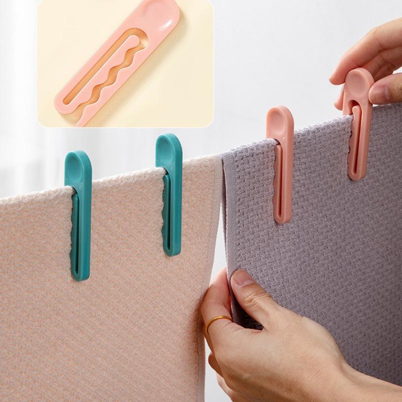 10pcs Windproof Multi-Purpose Drying Clips-Durable Plastic Clothespins for Hanging Face Towels,Socks&Laundry-Space-Saving Design