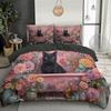 Single Duvet Cover Set, Soft Comfy Quilt Covers Bedding Set, Animal Cat Print Bedding Single Kids Duvet Covers With Pillowcases