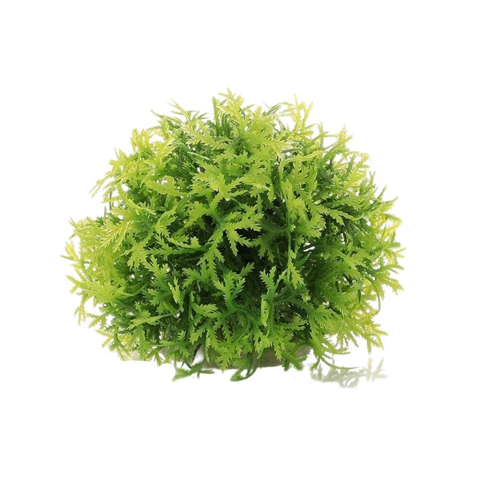 Artificial Aquatic Plant Colorful Pinecone Ball Aquarium Grass Ornament Decorative Ball Terrarium Aquascaping Decor Ornament for Fish Tank