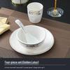 Hotel Restaurant Ceramic Tableware Set: Plates, Bowls, Cutlery, Chopsticks for Private Rooms - 7 or 8 Pieces