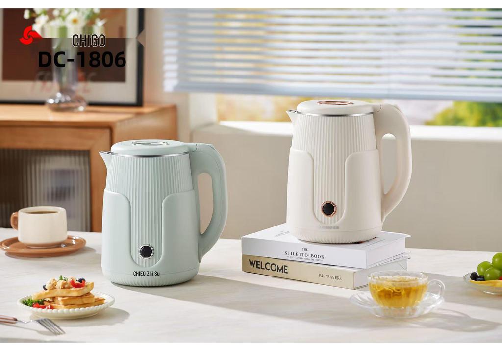 Zhigao Household Electric Kettle with Auto Power-off, Large Capacity, and Insulation for Dormitories.