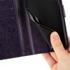 For Motorola Moto G (2026) 5G Leather Wallet Case Butterfly Flower Imprinted Phone Cover with Strap