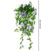 Fake Hanging Plants Realistic Morning Glory Vines Simulation Artificial Flower for Wall Home Room Garden Wedding Decoration