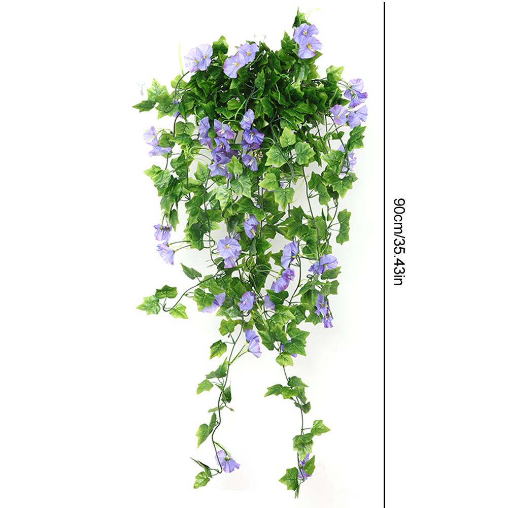 Fake Hanging Plants Realistic Morning Glory Vines Simulation Artificial Flower for Wall Home Room Garden Wedding Decoration