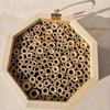Bee Hotel for Garden and Yard Bamboo Bee Hive for Bees Butterflies Mason Bee Houses and Supplies for Outdoor Garden