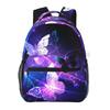 Fjäril Ryggsäck Casual Canvas Ryggsäckar Färgstark Fjäril Skolväska Laptop Dagryggsäck för Småbarn Tonåringar Pojkar Flickor Kvinnor Män Gåvor