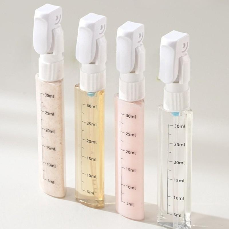 4 In 1 Portable Leakproof Travel Bottle Dispenser Set for Perfume Shampoo Conditioner Lotion