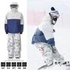 Men Women Ski Suit Set Waterproof Windproof Fleece Lined Camo Snowboarding Jacket Pants With Snow Skirt