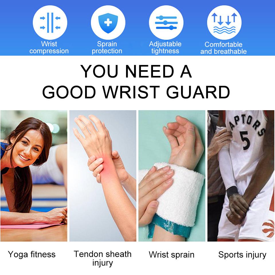 Adjustable Wrist Strap Compression Brace Weightlifting Wrist Support Men