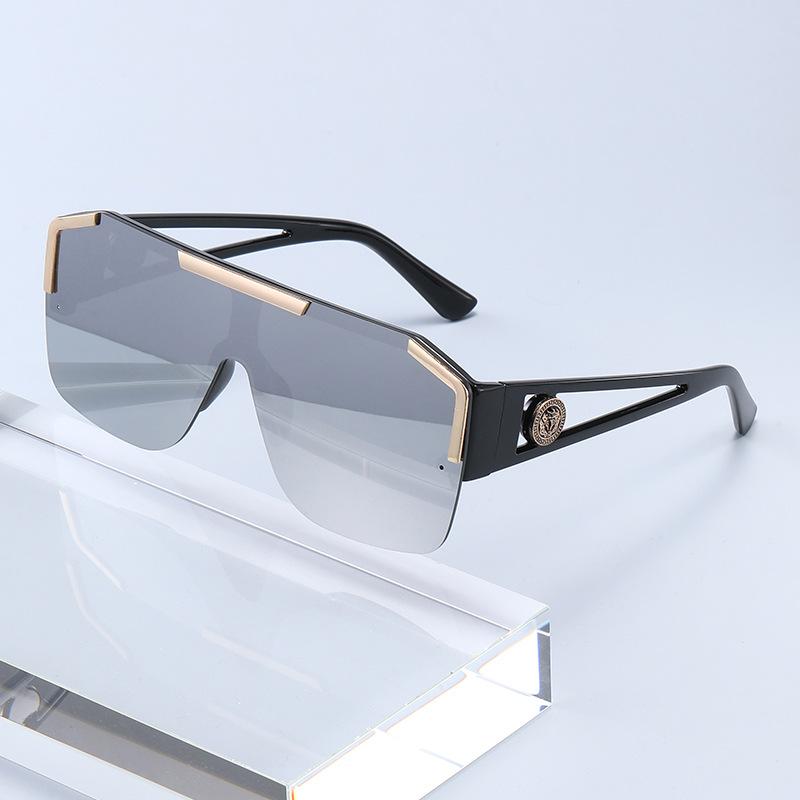 

High quality Blue Light Eyewear Sports Driving Glasses For Oversized Square Fashion Sunglasses Men And Women серебряный