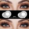 FUNSACHY 1 Pair Colored Contact Lenses for Eyes Blue Lens Gray Green Eye Makeup Natural Lenses Fashion Beauty Cosmetics Pupils