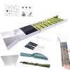 Kit Attrezzatura Strumenti per l'Estrazione dell'Oro 1 Set Canaletta per Lavaggio Oro Set Completo per Ricerca Raccolta Scavo Caccia a Gemme Rocce