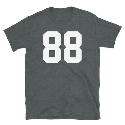Týmový dres Číslo 88 Narozeniny Varsity Krátký rukáv Unisex Tričko Unisex Tričko