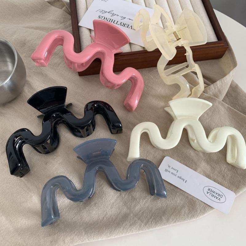 Fashion Hair Clips for Women Large 13cm Plastic Hair Claw Elegant Colorful Solid Color Girl Hair Accessories Hair Clip Claw Clip