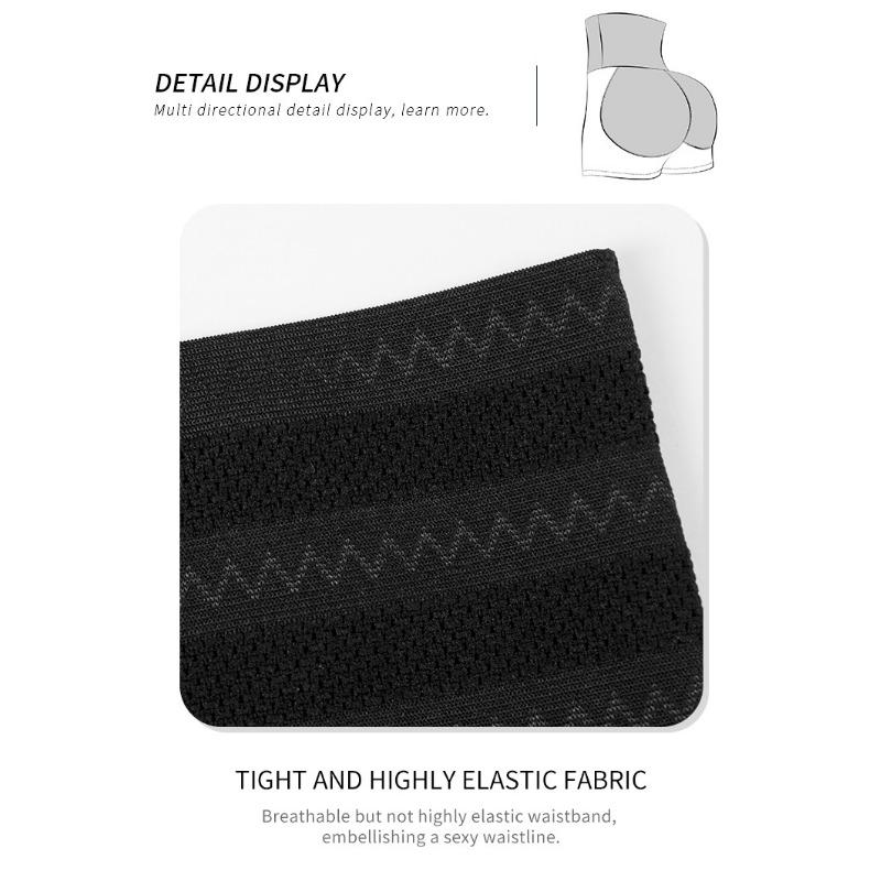 High Waist Hook And Eye Tummy Control Shaper Shorts