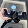 Square Fashion Sunglasses Women Men Brand Designer Vintage oversized Frame Sun Glasses Female Male Mirror Shades