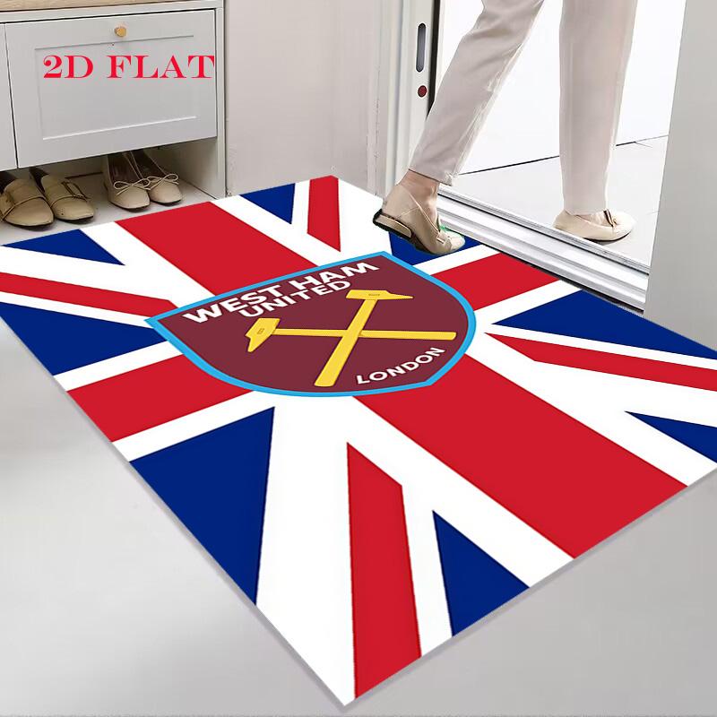 Dywan z logo West Ham do salonu, sypialni, domu, dekoracja sofy, antypoślizgowa mata podłogowa dla dzieci do zabawy