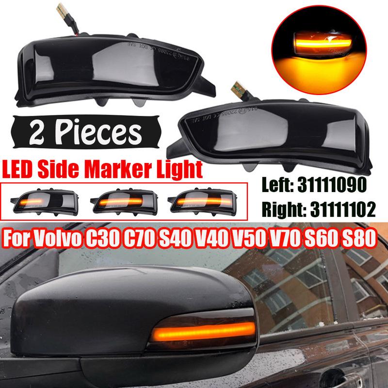 

For Jaguar XJ X350 XF X250 X-Type Dynamic LED Turn Signal Light Side Wing Mirror Indicator Directly Replace Original OEM