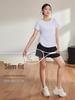 Plus Size Quick Dry Yoga T-Shirt for Women - Short Sleeve, Slimming, Skin-Friendly Fitness Cover-Up