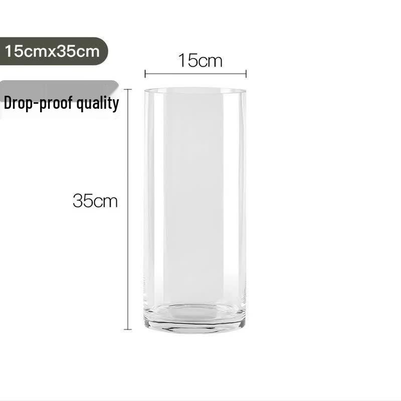 ZISIZ Anti-Fall Transparent Acrylic Vase