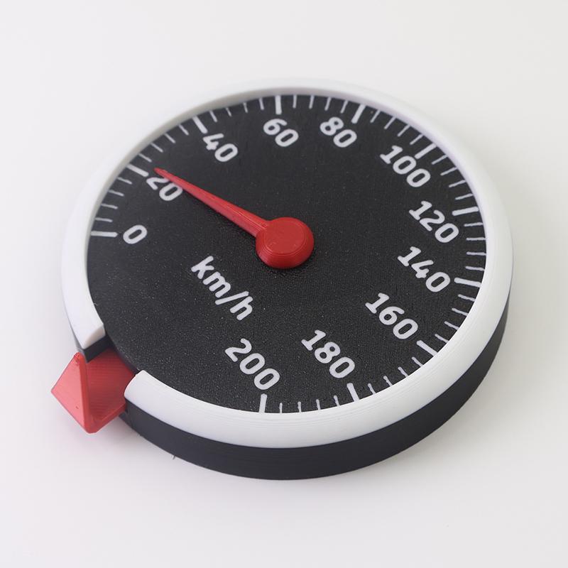 Speedometer Wall Mounted Key Holder 3D Printed Tachometer Key Hanger Pointer Rotatable Key Organizer For Entryway, Hallway