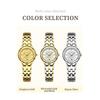Deselon Women's Elegant Gold Wristwatch Stainless Waterproof Small Business Gift for Girlfriend