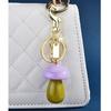 Cartoon Mushroom Keychain Car Key Holder Fashionable Keyring Pendant Bag Decoration for Stylish Women and Students