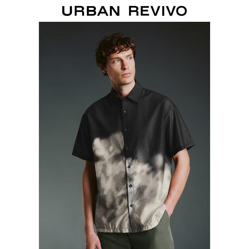 UR 2024 Men s Color-Block Print Short Sleeve Camp Shirt XS