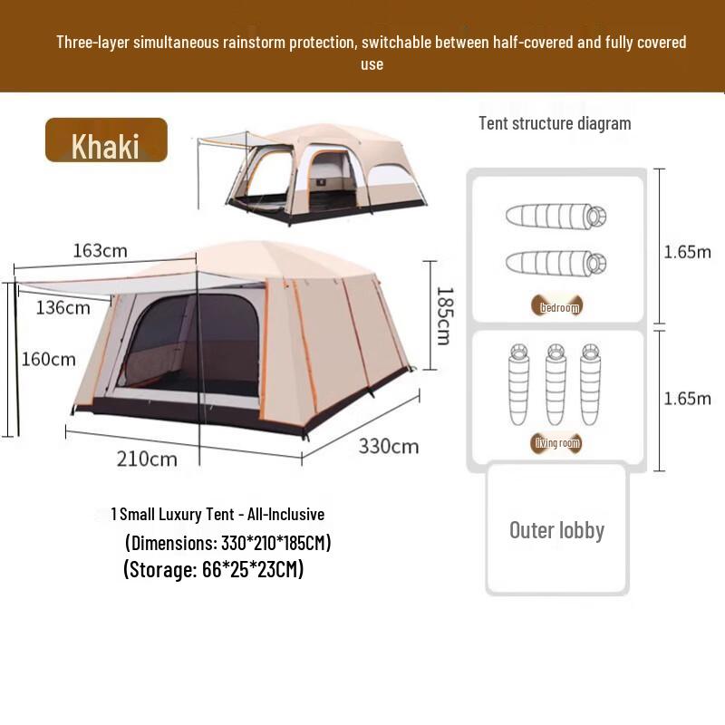 OEING Походная складная палатка для 4-6 человек 4-6 Person