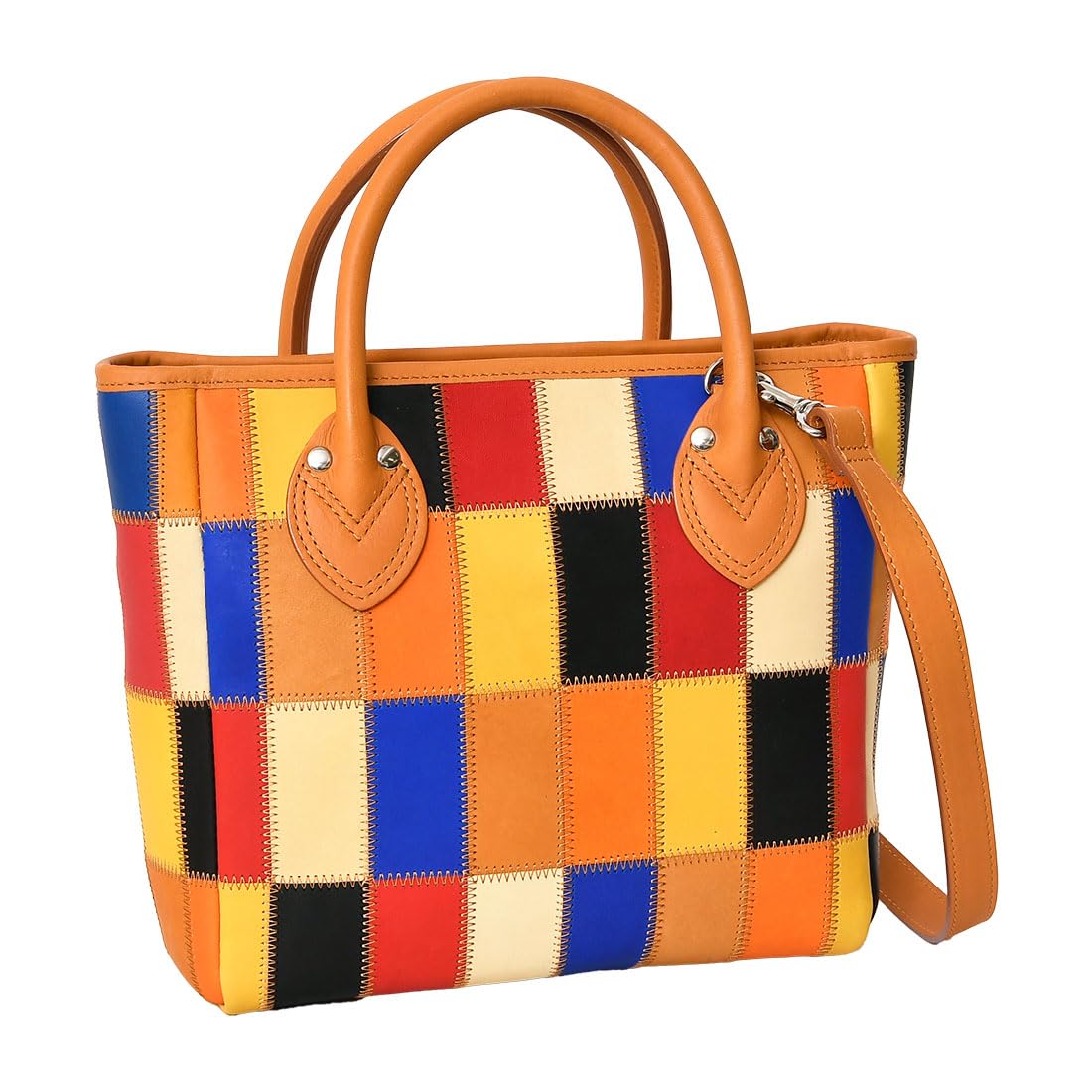 

DPC252SM Shoulder Bag Tote Bag 2way A5 Compatible Patchwork Zipper Closure Removable Shoulder Bag Multicolor [Tryon] Men s