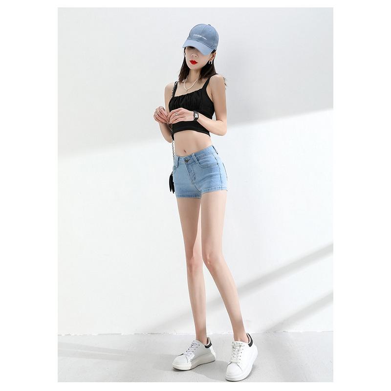 Low Waist Jeans for Women Summer Stretch Light Color Shorts Slim Fit Super Shorts Tight Hot Pants 2025 New Style