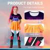 Girls Demon Pop Singer Hunters Costume Stage Outfit Idol Costume, Kids Halloween Costumes Singers Leader Cosplay