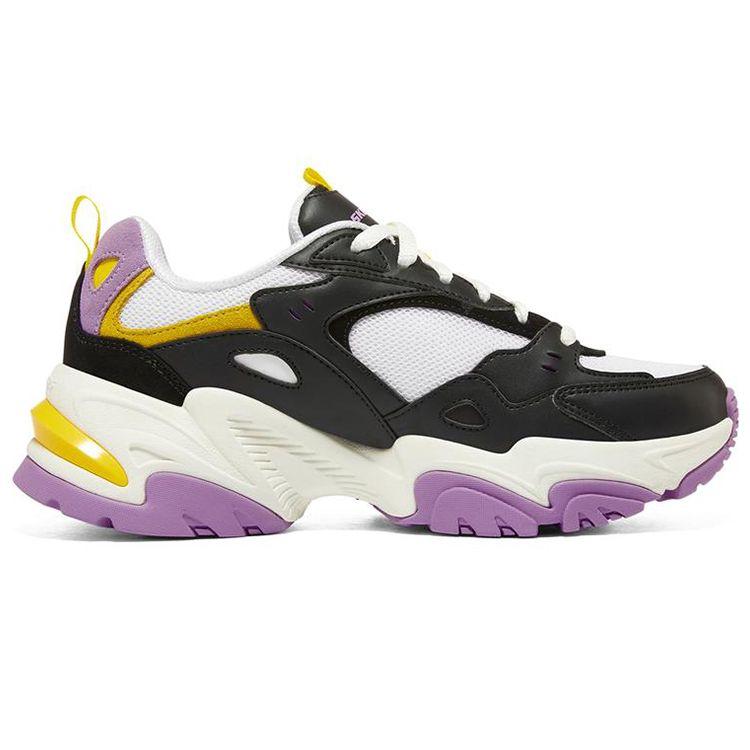Skechers Stamina V2 Women Colorful Low Top Dad Shoes Synthetic Leather Mesh Round Toe Lace Up 149916-BKMT