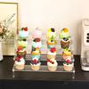 1pc multifunctional acrylic transparent stepped cake stand paper cup cake dessert display stand suitable for parties
