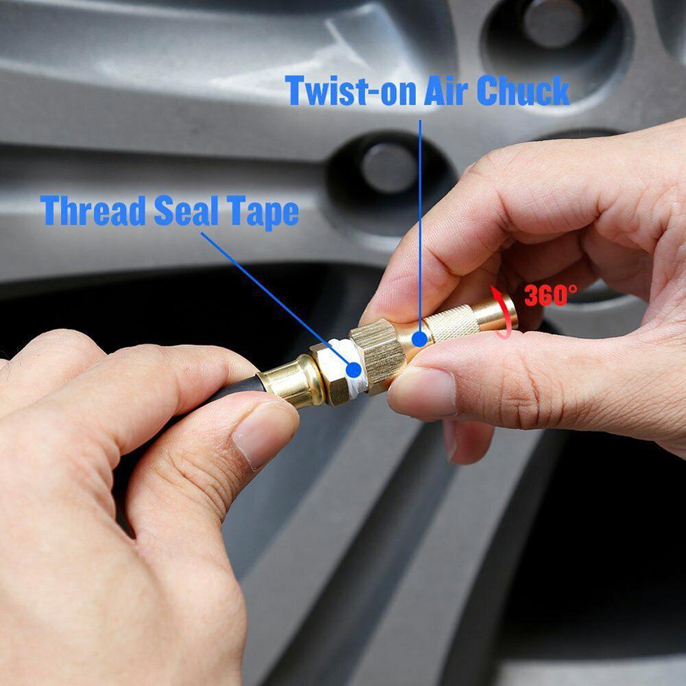 Digital Air Compressor LCD Display Car Tire Inflator Gun High Precision Air Line Clip-on Tyre Pump for Motorcycle Bicycle Auto