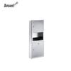 Ansairui Commercial 304 Stainless Steel 2-in-1 Paper Towel Dispenser with Waste Bin