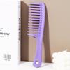 Wide tooth anti-static plastic comb,ergonomic handle,plastic bristle combing comb,suitable for various hair types