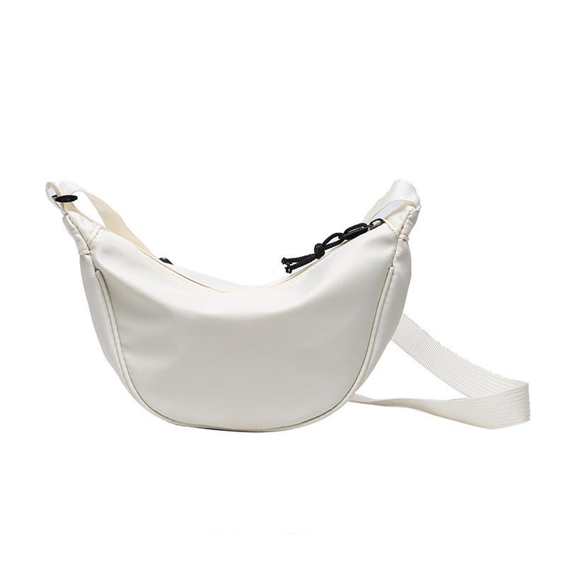 Fresh And Sweet Style Nylon Crossbody Bag Women's 2024 New Dumpling Bag Casual Large Shoulder Bag Underarm Simple Single-shoulder Cloth Bag