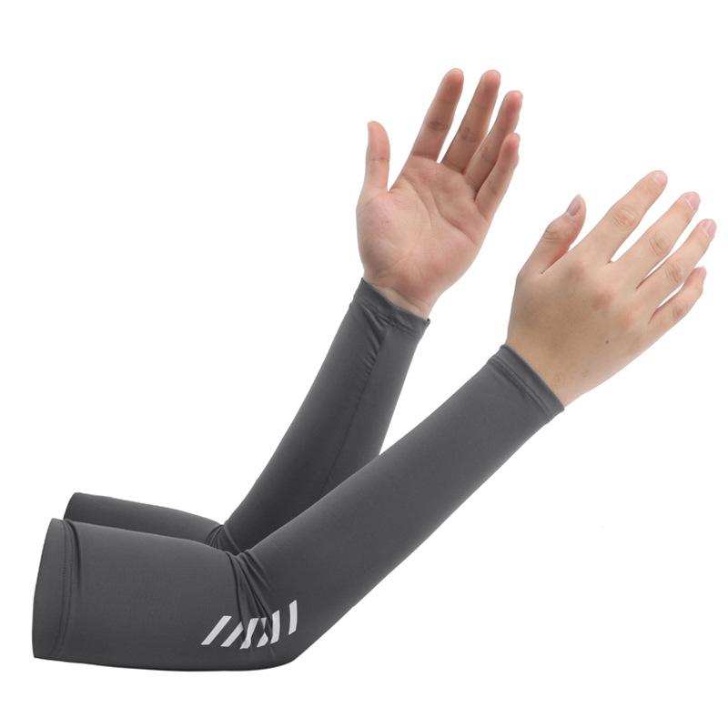 Summer Sunscreen Ice Silk Sleeves Outdoor Sports Cycling Fishing Golf Driving Simple Men's Cold Sleeves
